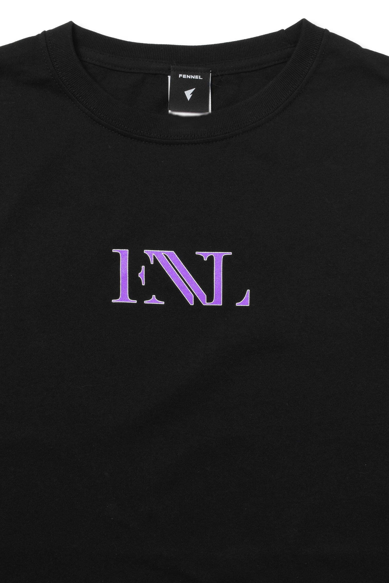 FENNEL PRINTED T-SHIRT BLACK/PURPLE