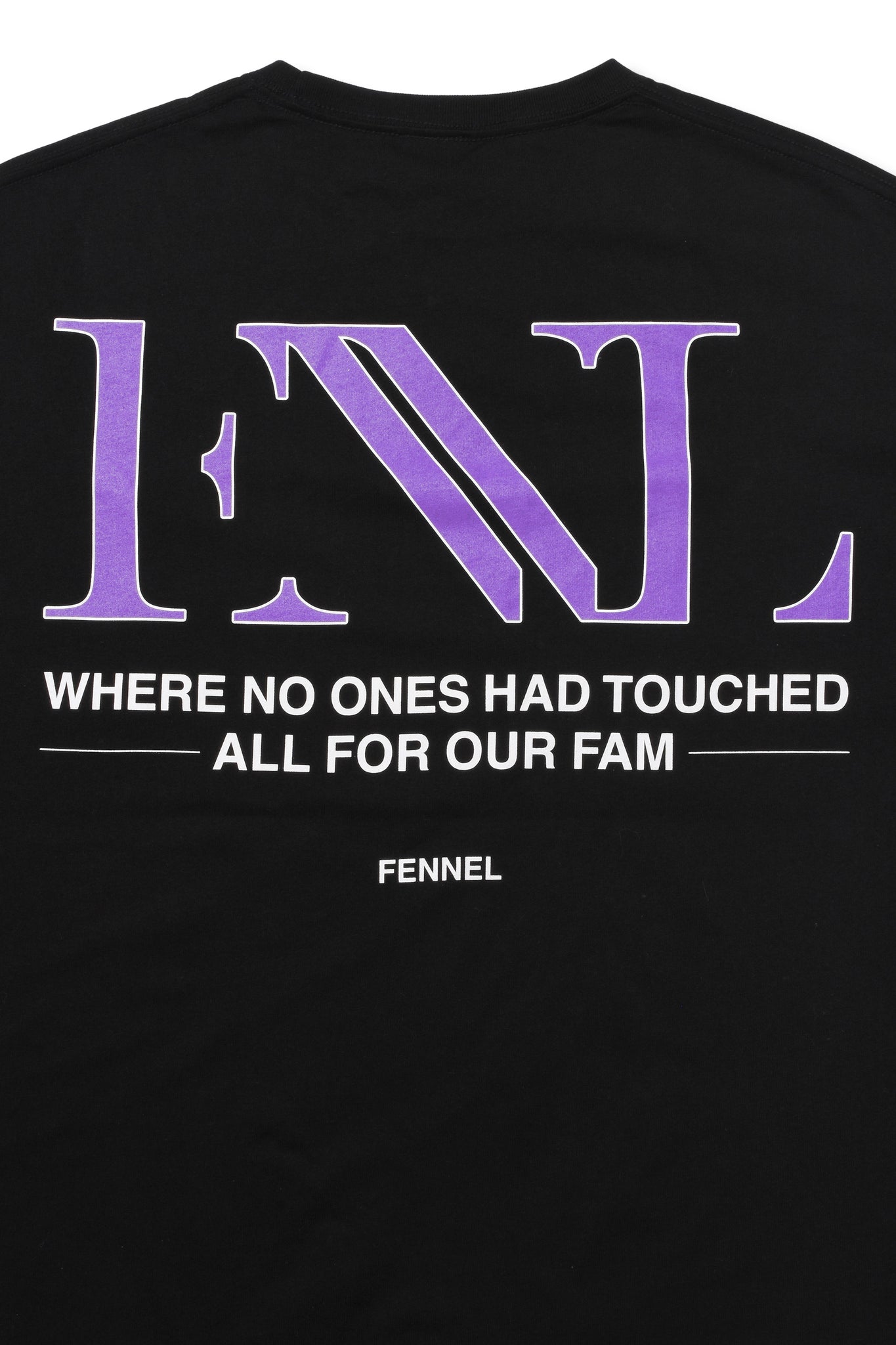 FENNEL PRINTED T-SHIRT BLACK/PURPLE