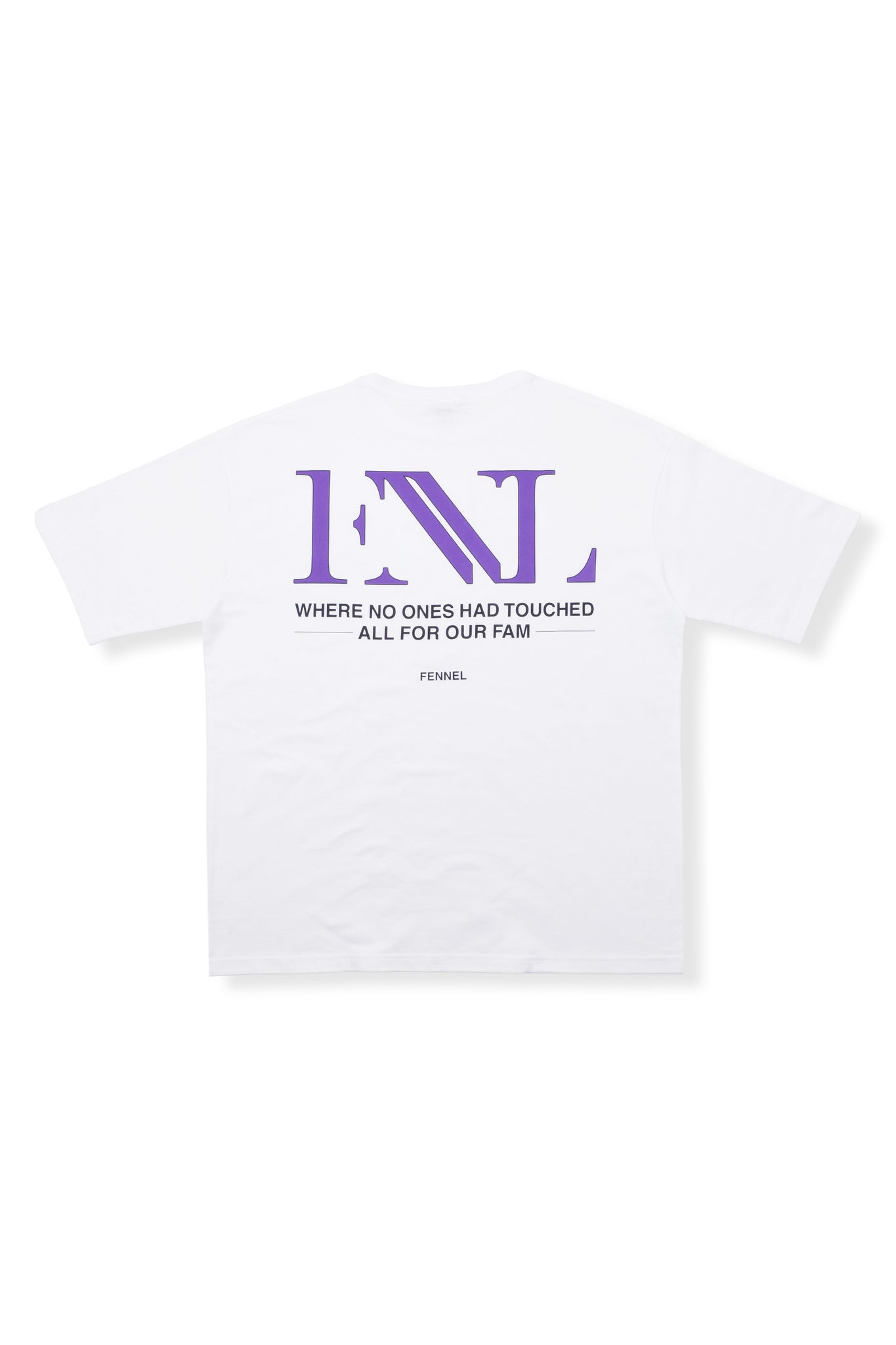 FENNEL PRINTED T-SHIRT WHITE/PURPLE