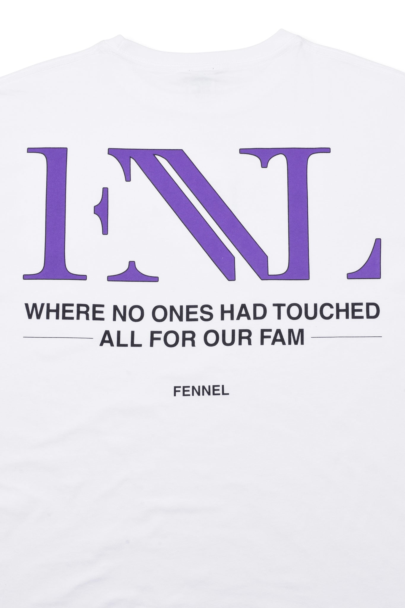 FENNEL PRINTED T-SHIRT WHITE/PURPLE