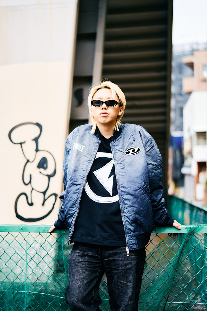 DIESEL × FENNEL METALLIC OVAL D SWEAT