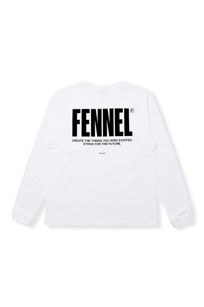 FENNEL STANDARD L/S T-SHIRT Ver.2 WHITE