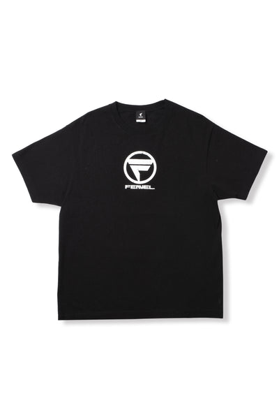 F-LOGO SLOGAN PRINTED T-SHIRT BLACK – FENNEL OFFICIAL EC STORE