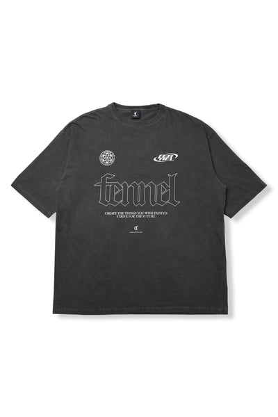 FENNEL LOGO SLOGAN OVERSIZED T-SHIRT – FENNEL OFFICIAL EC STORE