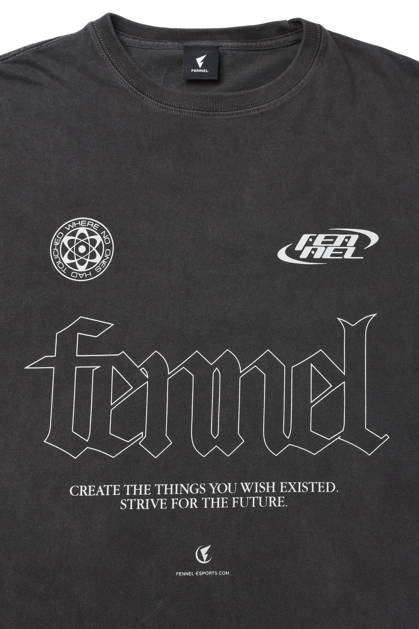 FENNEL LOGO SLOGAN OVERSIZED T-SHIRT