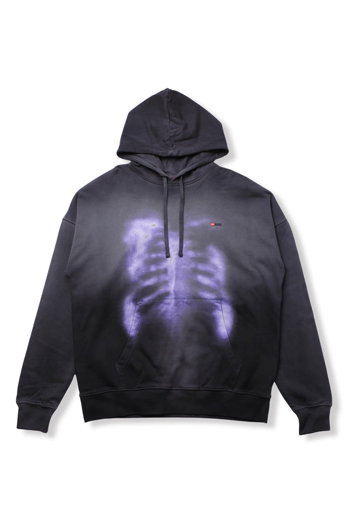 DIESEL × FENNEL SUN FADE PARKA BLACK