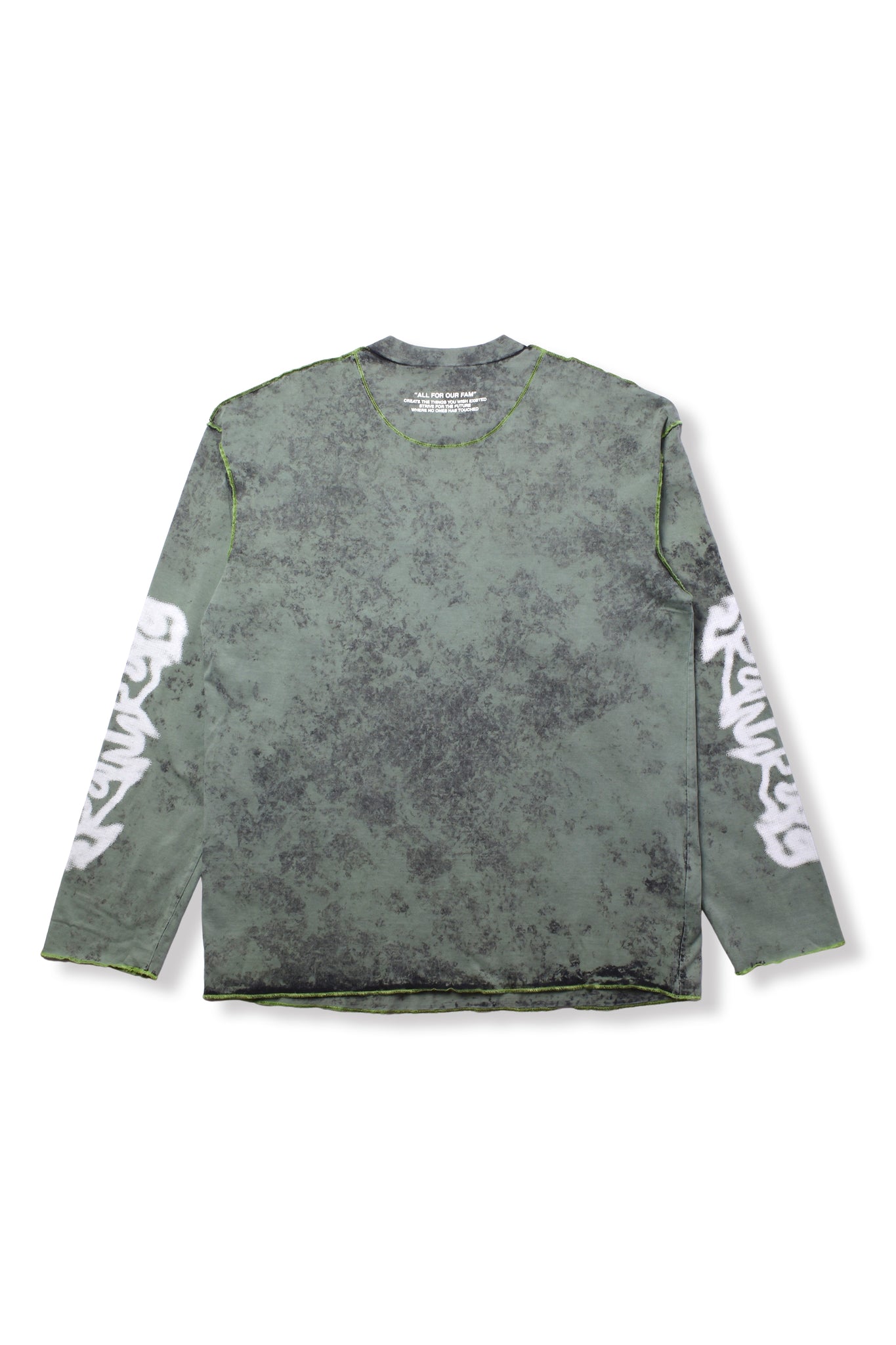 DIESEL × FENNEL MARBLE L/S T-SHIRT GREEN
