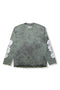 DIESEL × FENNEL MARBLE L/S T-SHIRT GREEN