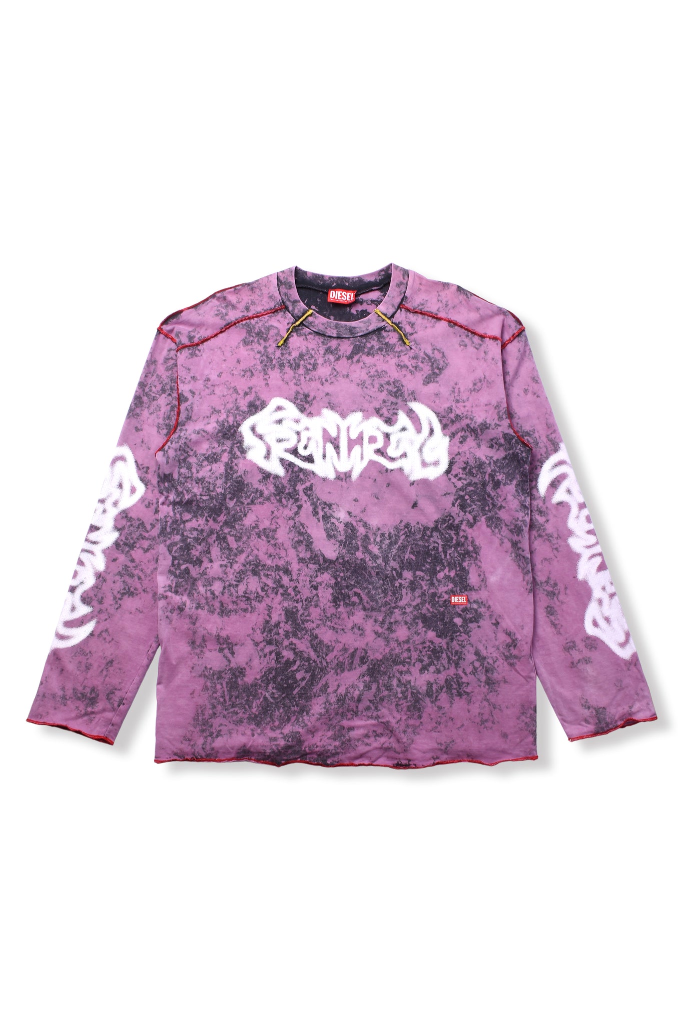 DIESEL × FENNEL MARBLE L/S T-SHIRT PINK