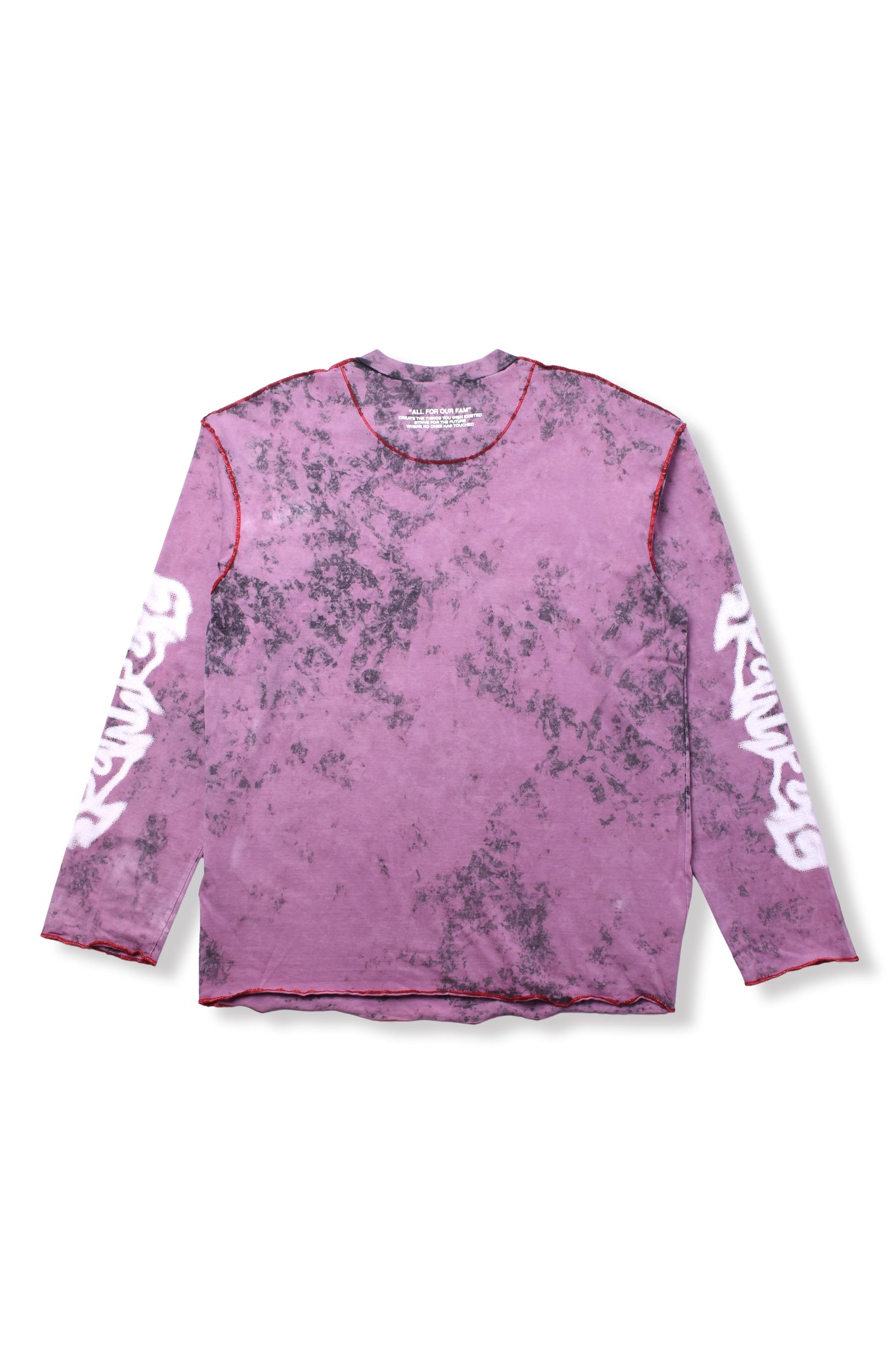 DIESEL × FENNEL MARBLE L/S T-SHIRT PINK
