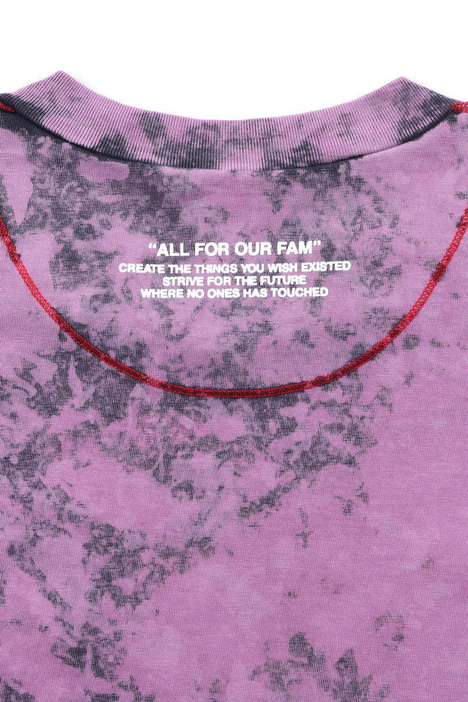 DIESEL × FENNEL MARBLE L/S T-SHIRT PINK