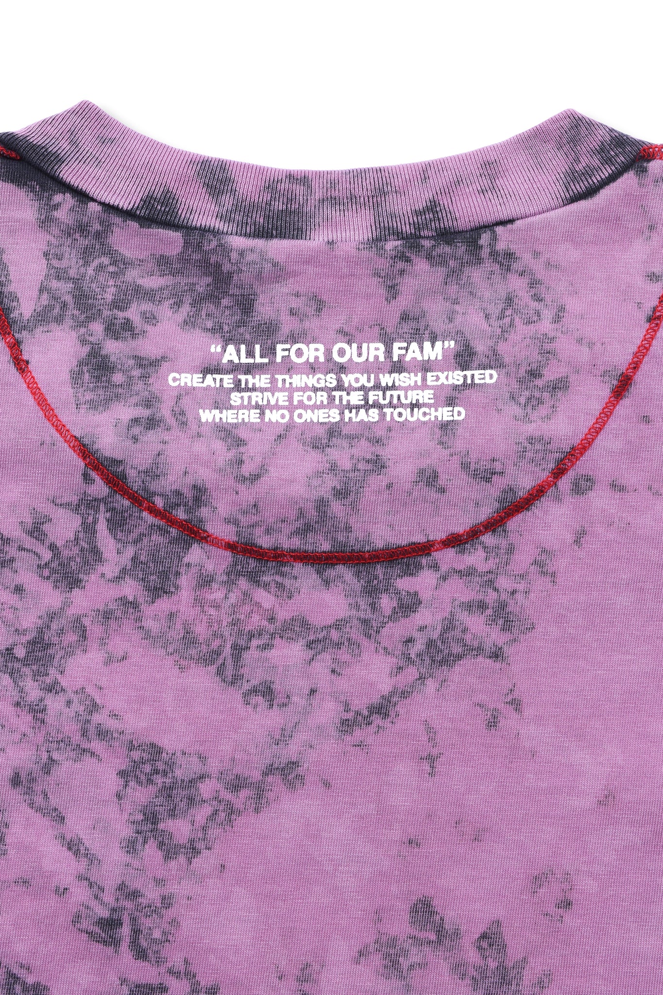 DIESEL × FENNEL MARBLE L/S T-SHIRT PINK