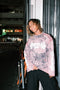 DIESEL × FENNEL MARBLE L/S T-SHIRT PINK