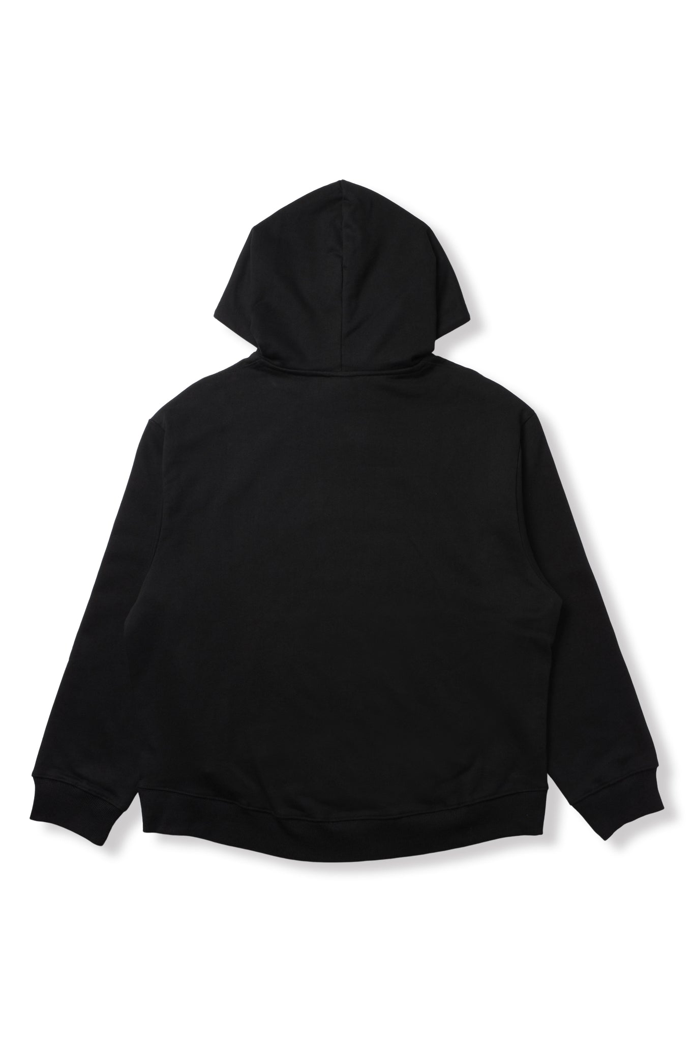 FENNEL LOGO COCOON HOODIE BLACK