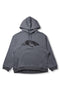 FENNEL LOGO COCOON HOODIE GRAY