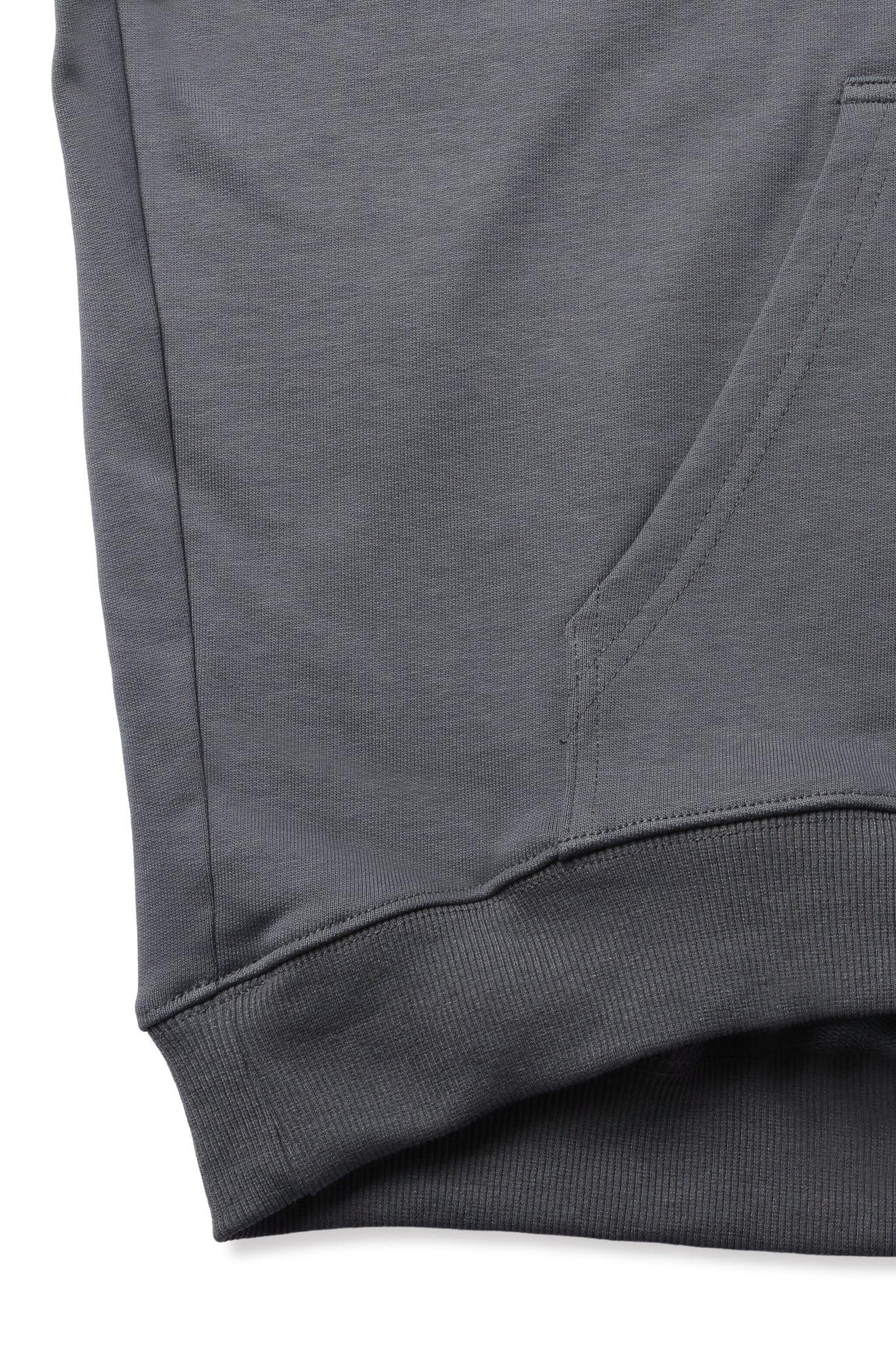 FENNEL LOGO COCOON HOODIE GRAY