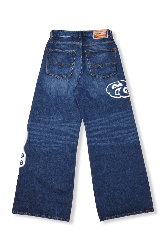 DIESEL × FENNEL WIDE DENIM PANTS WOMEN