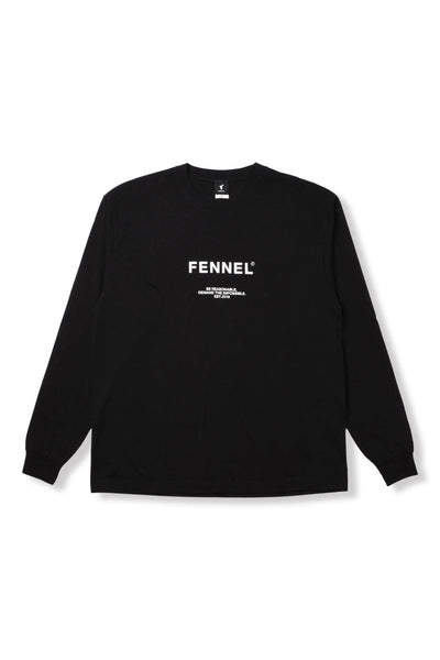 FENNEL STANDARD L/S T-SHIRT Ver.3 BLACK – FENNEL OFFICIAL EC STORE