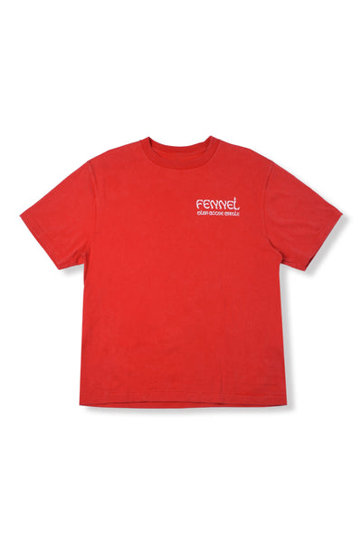 FENNEL × OLGA GOOSE CANDLE LOGO T-SHIRT / FADE RED – FENNEL