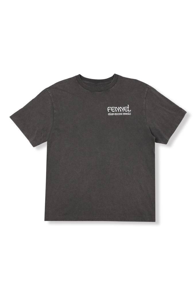 FENNEL × OLGA GOOSE CANDLE LOGO T-SHIRT / FADE GREY