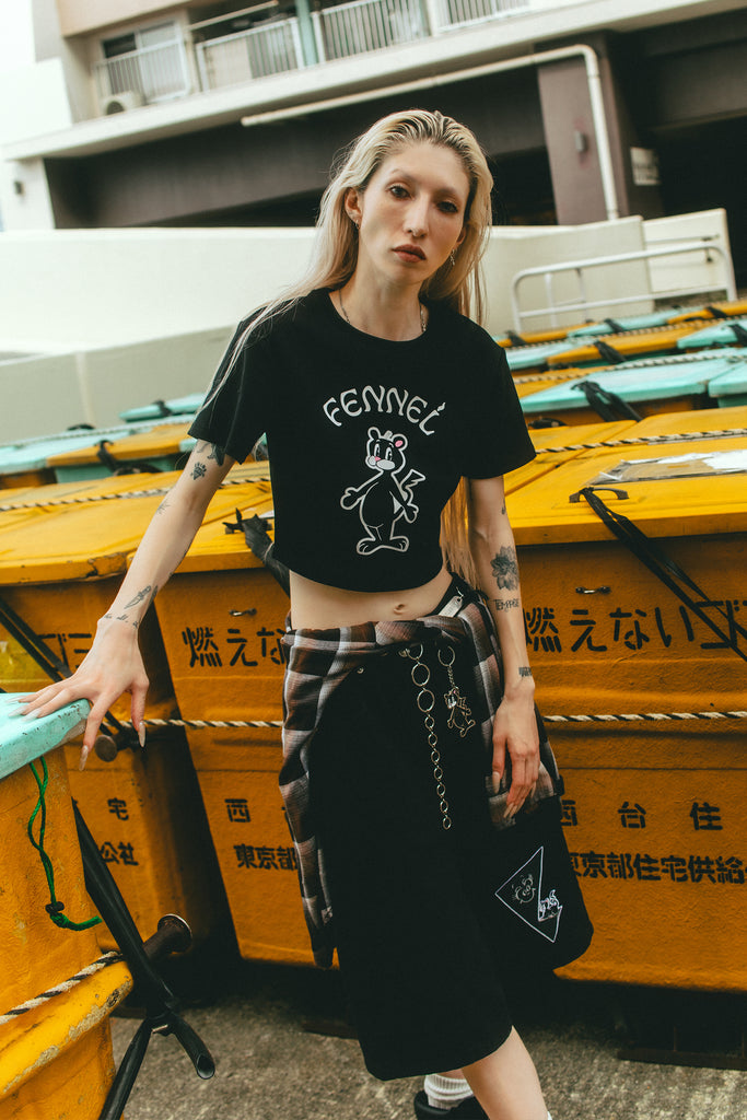 FENNEL × OLGA GOOSE CANDLE MINI T-SHIRT / BLACK