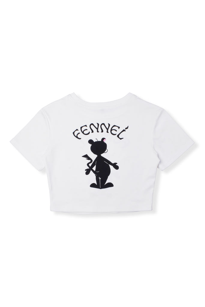 FENNEL × OLGA GOOSE CANDLE MINI T-SHIRT / WHITE