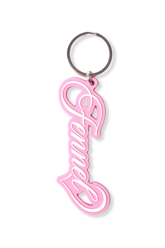FENNEL PINK RUBBER KEYHOLDER