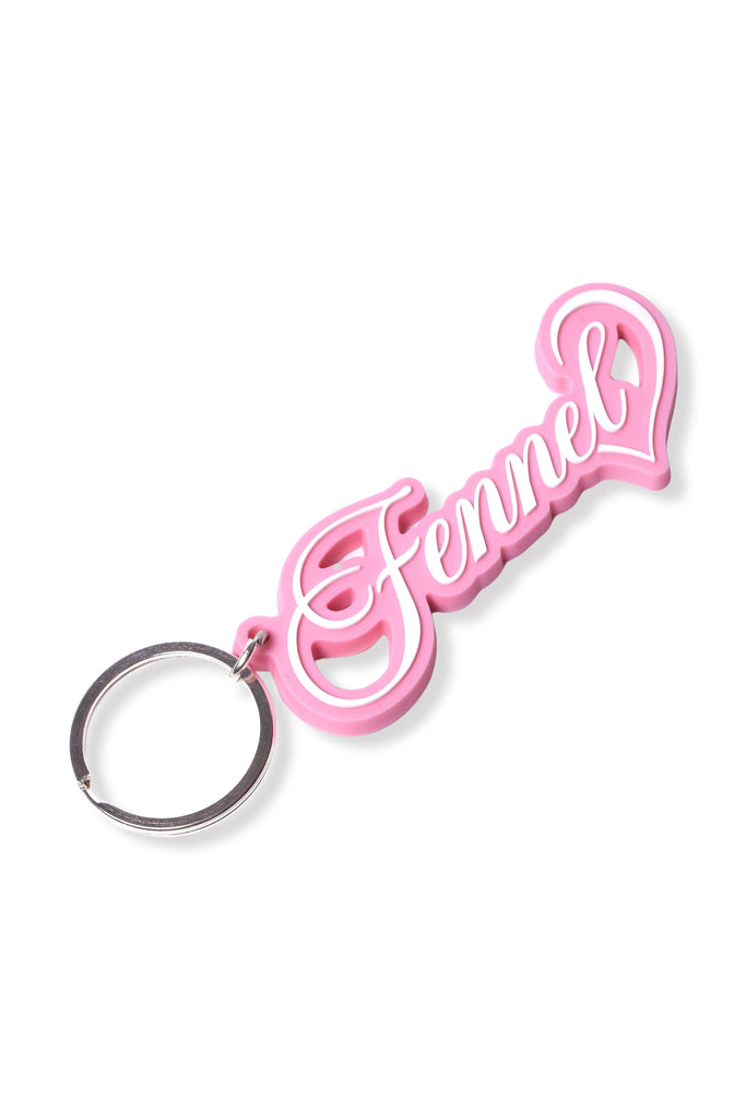 FENNEL PINK RUBBER KEYHOLDER