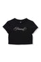 FENNEL RHINE STONE T-SHIRT BLACK