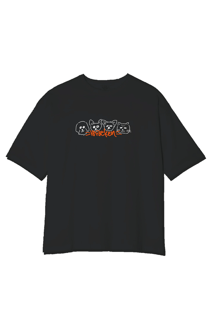 maeken FAMILY T-SHIRT BLACK