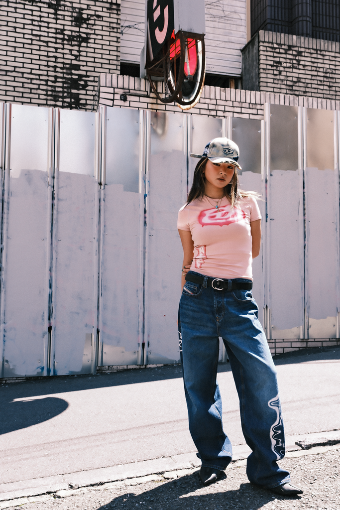 DIESEL × FENNEL WIDE DENIM PANTS WOMEN