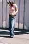DIESEL × FENNEL WIDE DENIM PANTS WOMEN