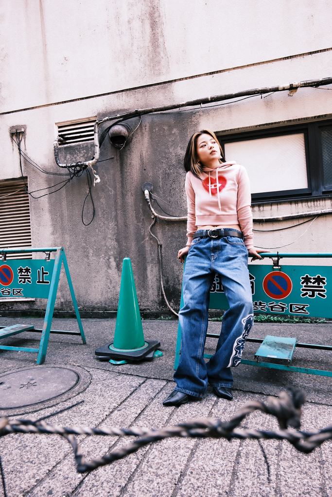 DIESEL × FENNEL WIDE DENIM PANTS WOMEN