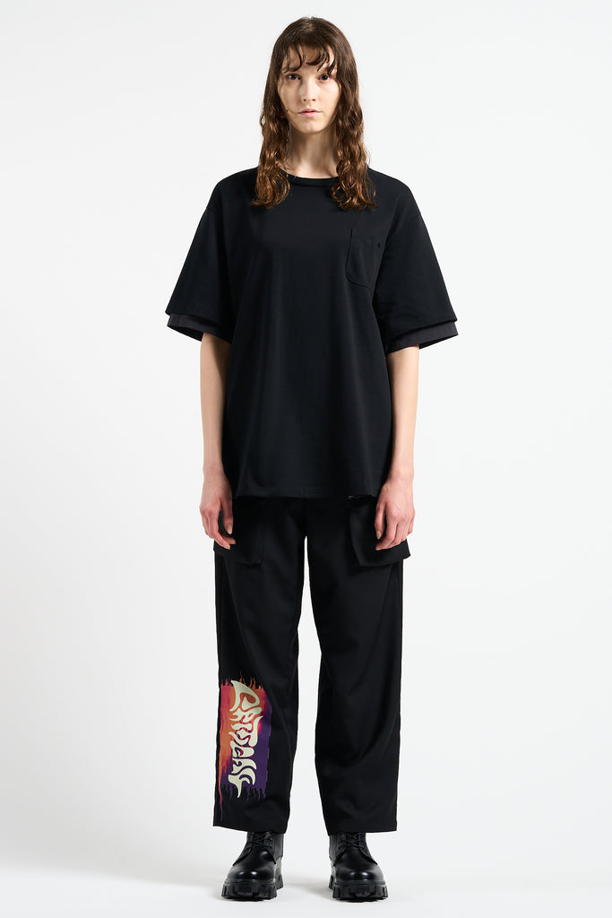 SHIRT LAYERED T-SHIRTS BLACK