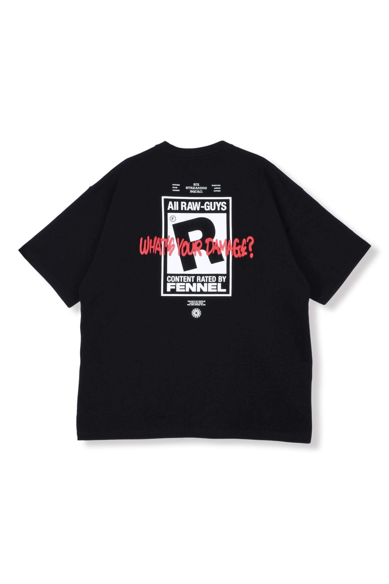 RAW-GUYS T SHIRT/BLACK
