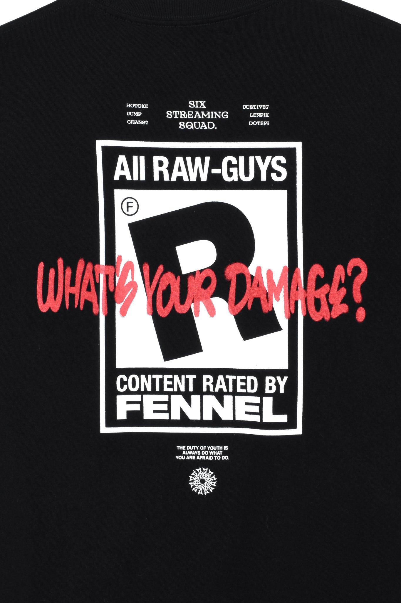 RAW-GUYS T SHIRT/BLACK