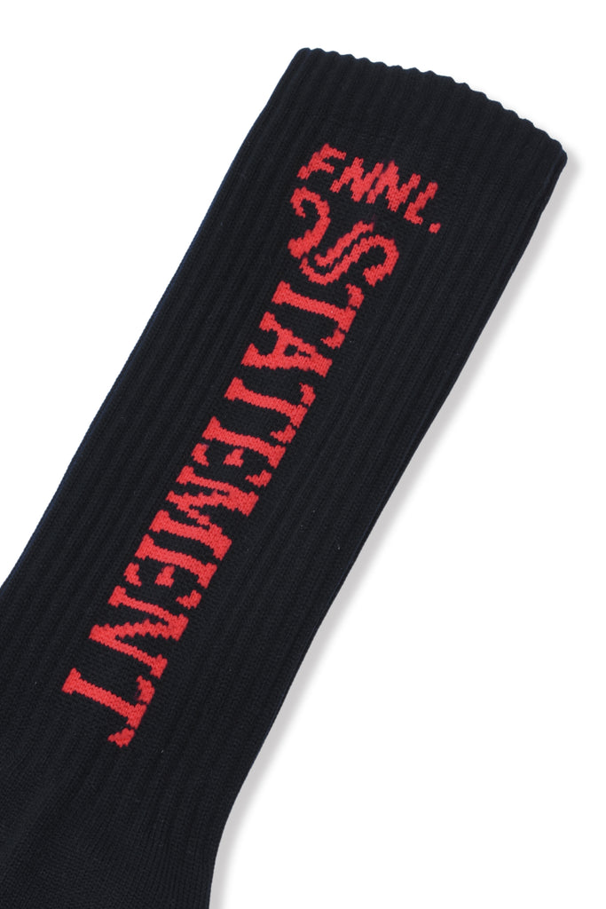 STATEMENT SOCKS/BLACK