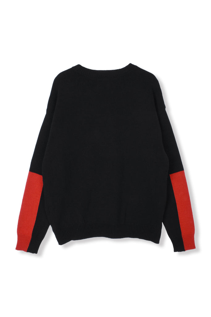 SWICHING KNIT SWEATER