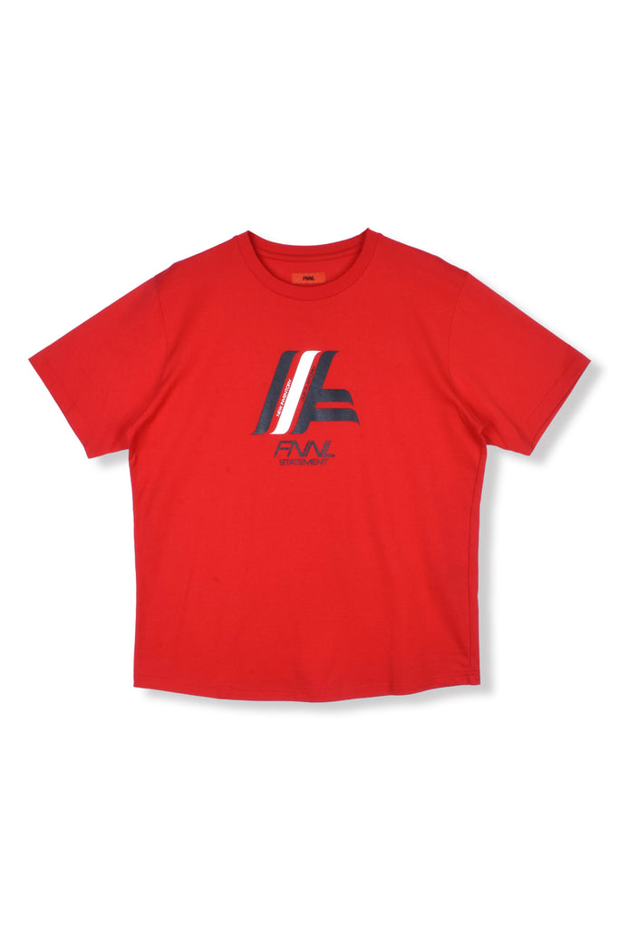 STATEMENT PRINTED T-SHIRT/RED
