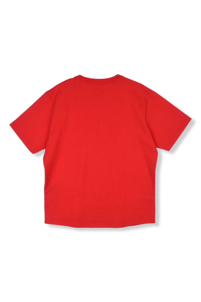 STATEMENT PRINTED T-SHIRT/RED