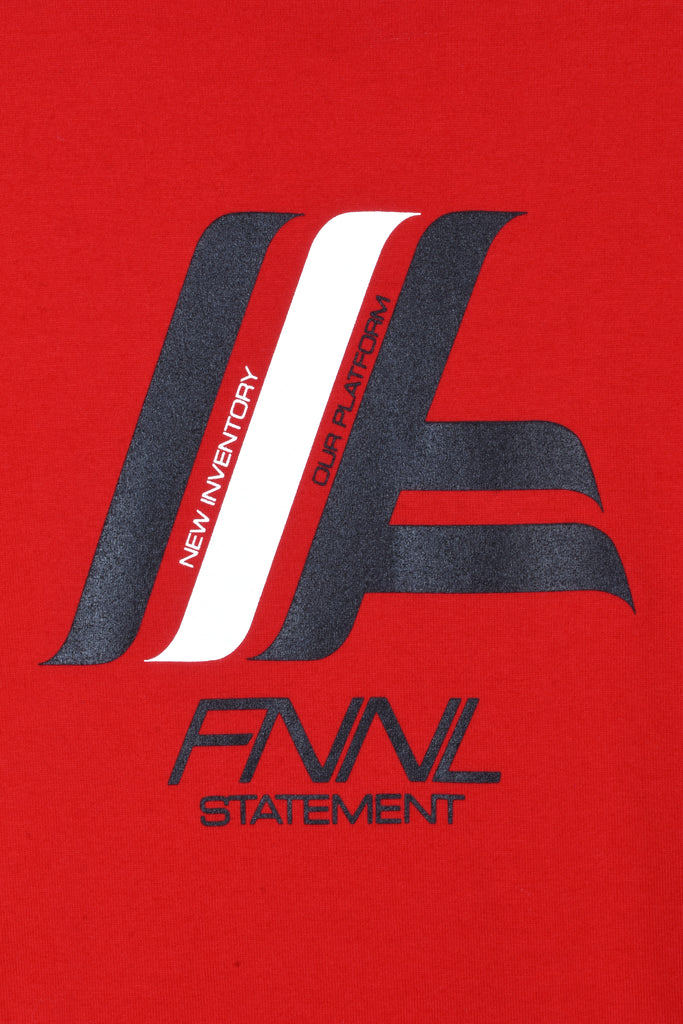 STATEMENT PRINTED T-SHIRT/RED