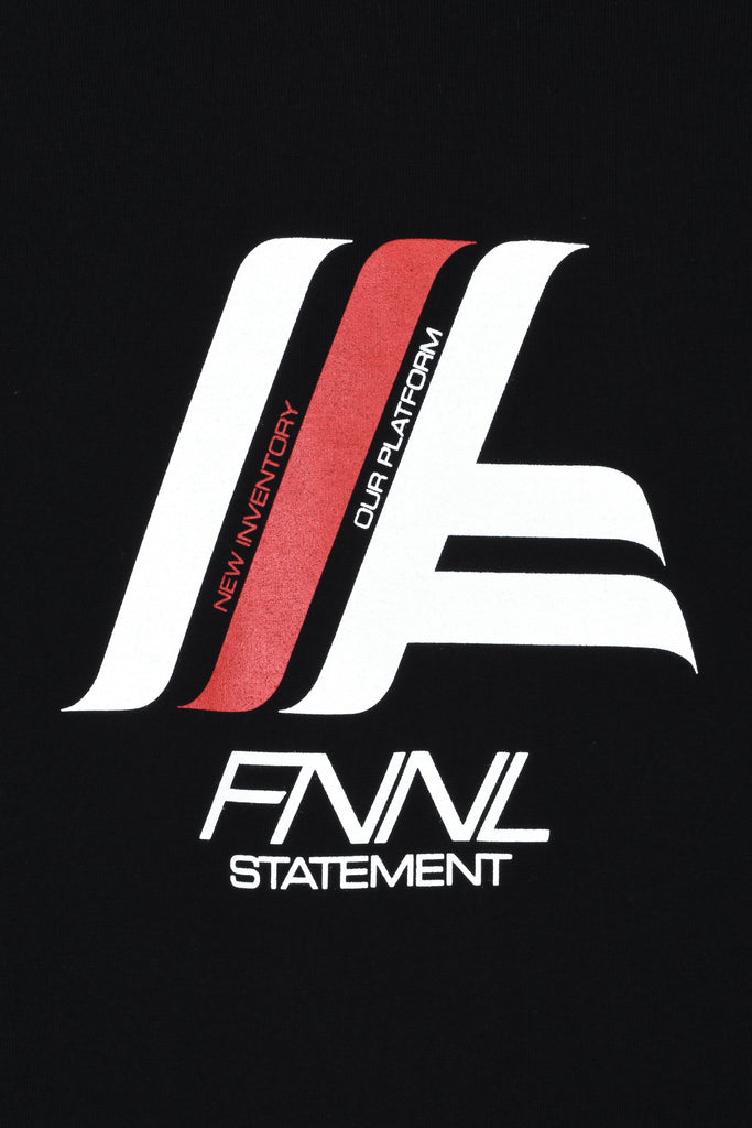 STATEMENT PRINTED T-SHIRT/BLACK