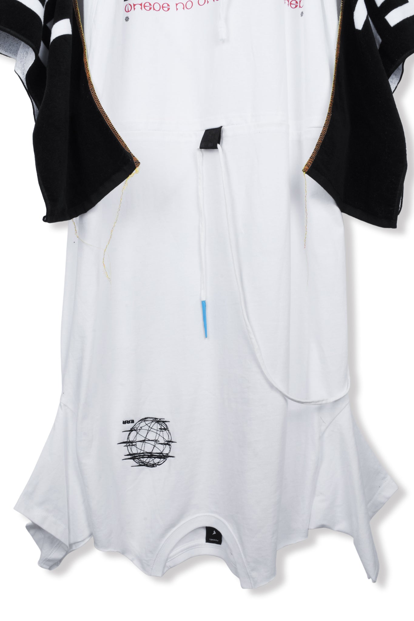 WHITE GOSPEL MAGZINE ROBE WITH FULL FENNEL TOWELING