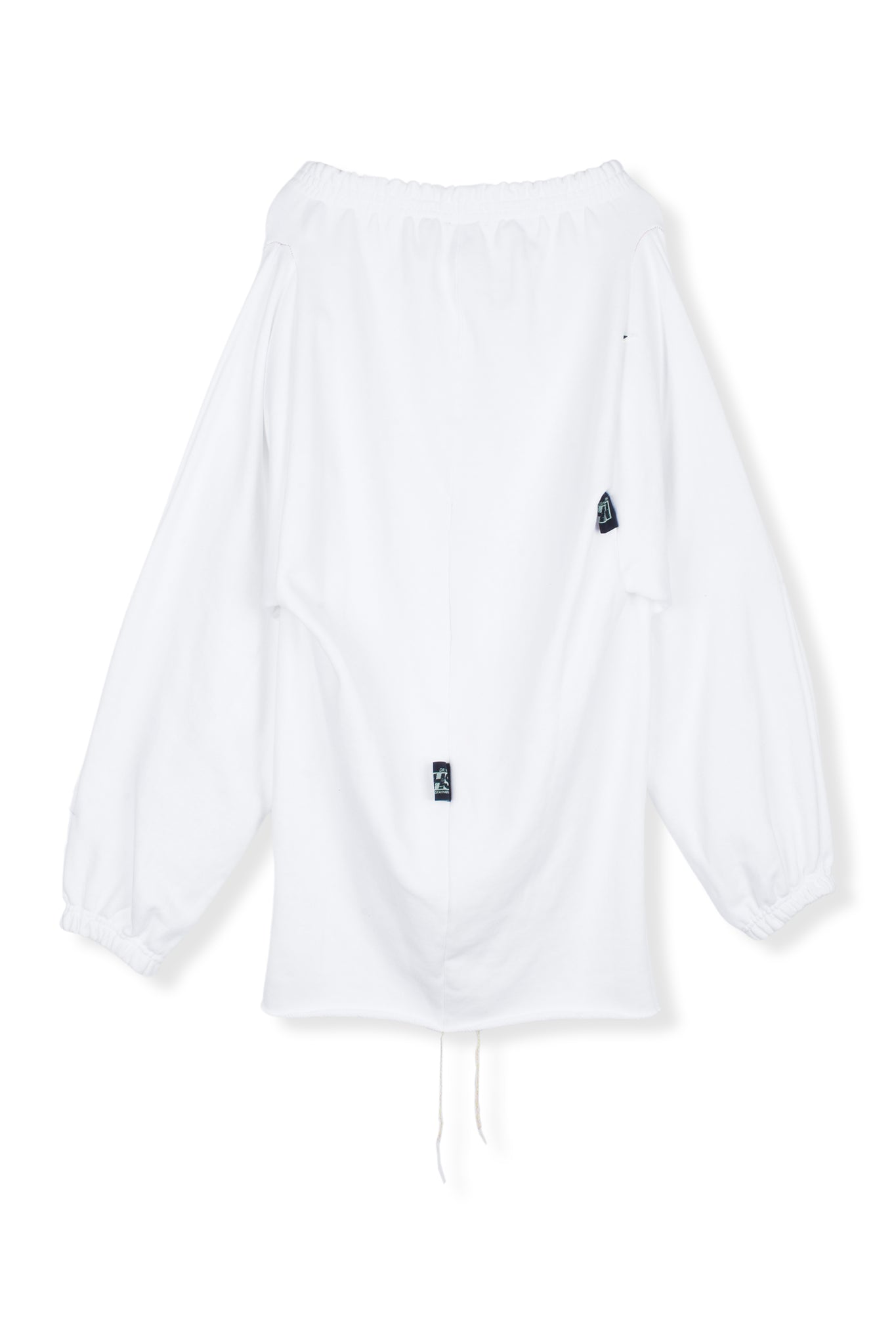 2WAY WHITE SWEAT/INTO DRESS LAYER