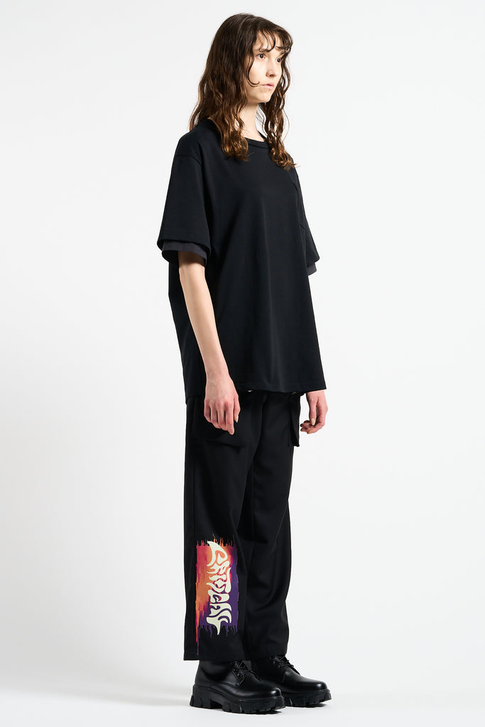 SHIRT LAYERED T-SHIRTS BLACK