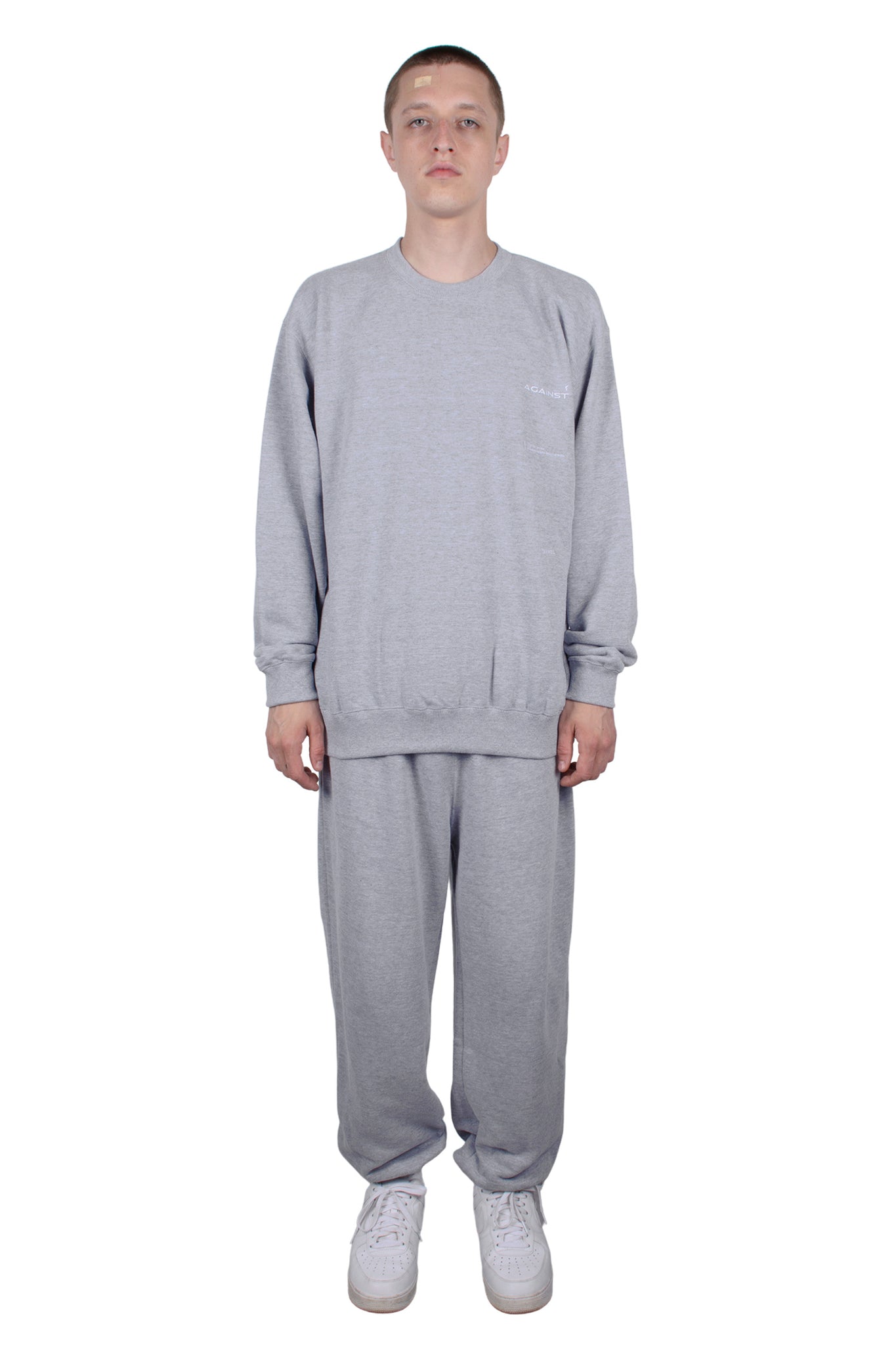 FENNEL EMBROIDERY SWEAT PANTS GREY