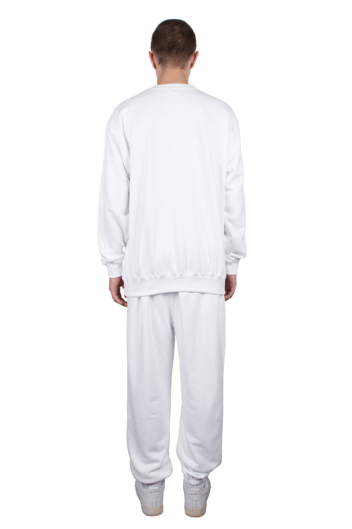 FENNEL EMBROIDERY SWEAT PANTS WHITE