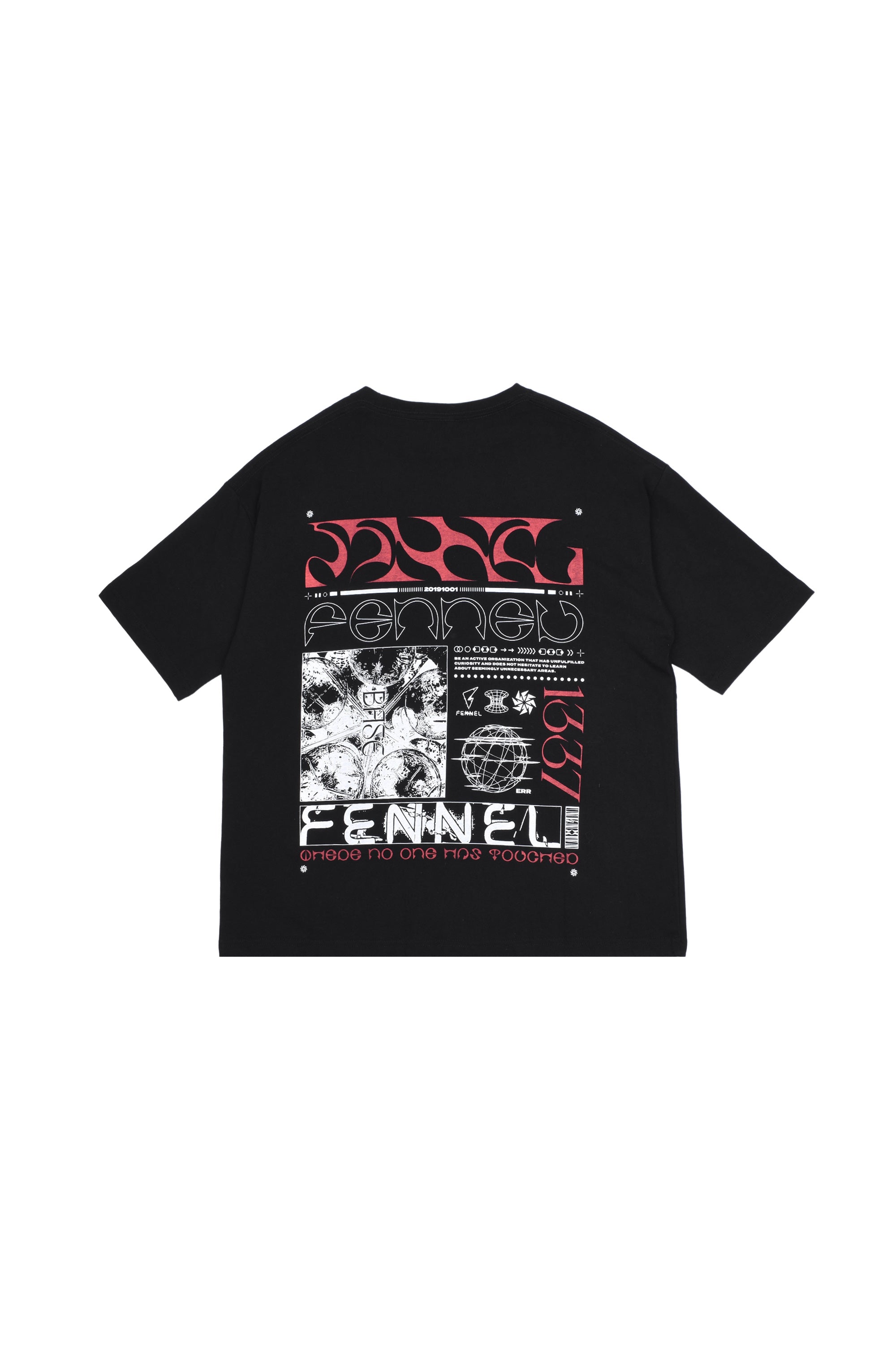 FENNEL ERR OVERSIZED T-SHIRT BLACK – FENNEL OFFICIAL EC STORE