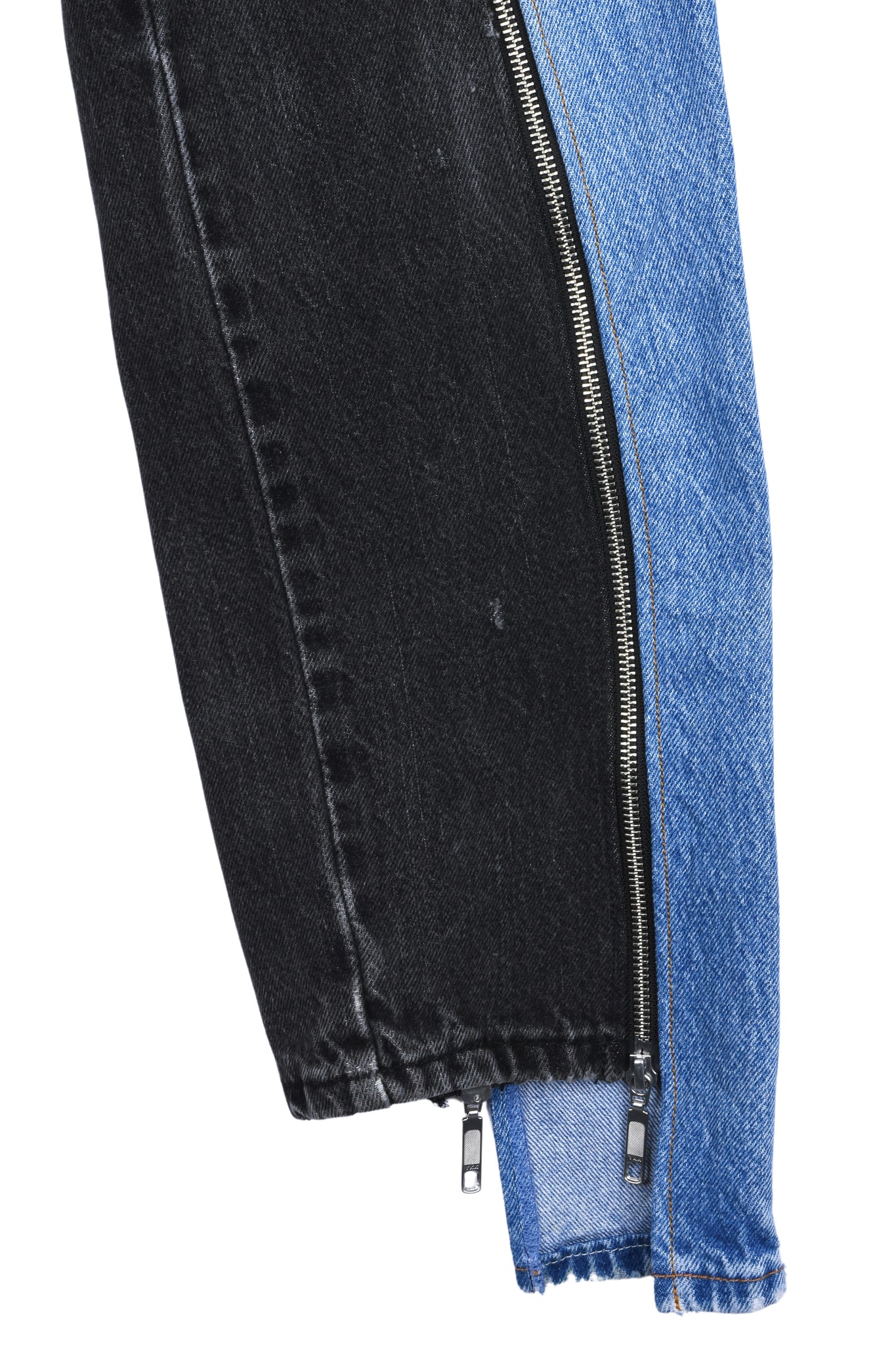 ONE-OFF FULL ZIP DENIM PANTS 001