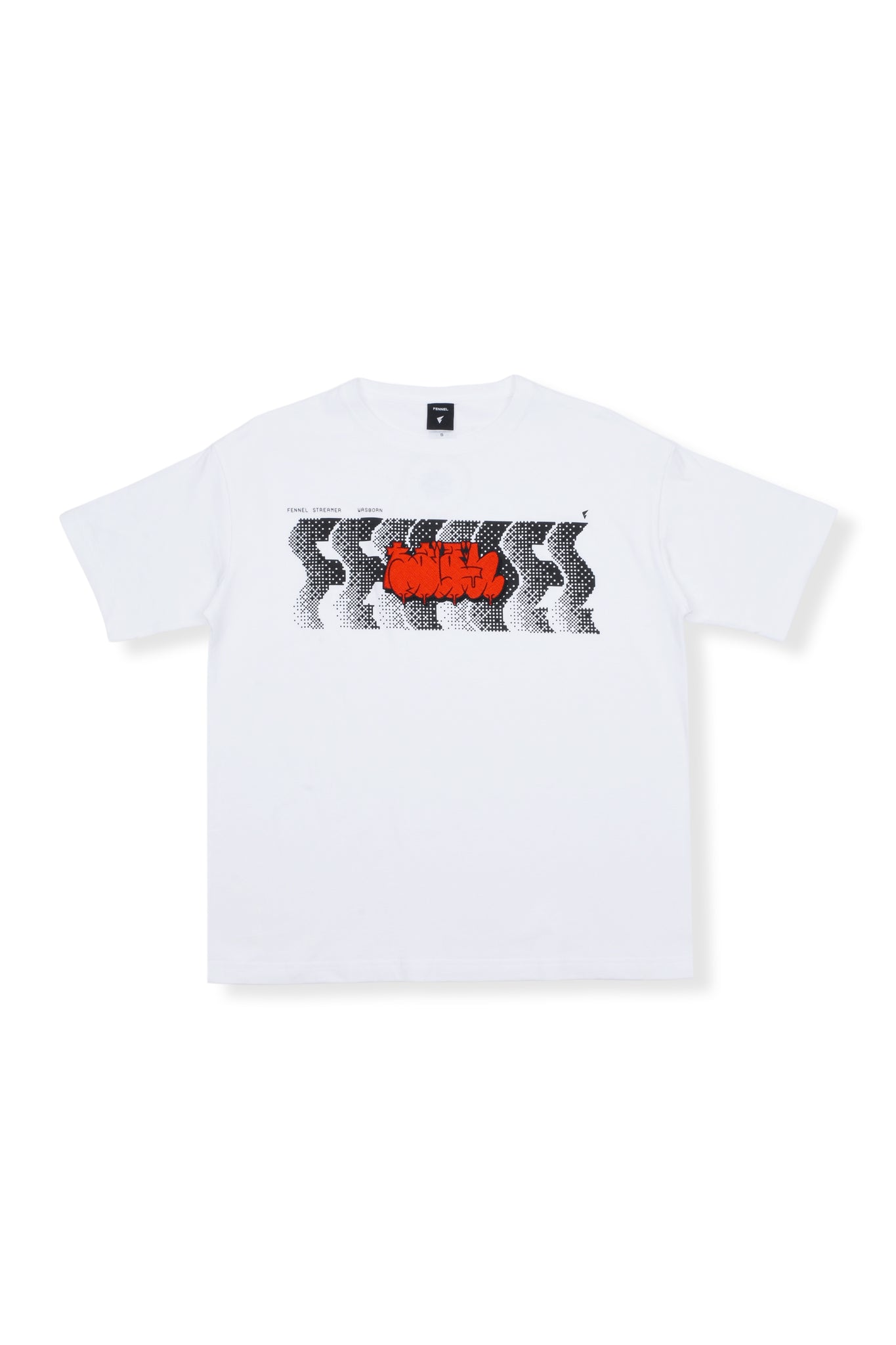 WASBORN PATCHED T-SHIRT/WHITE